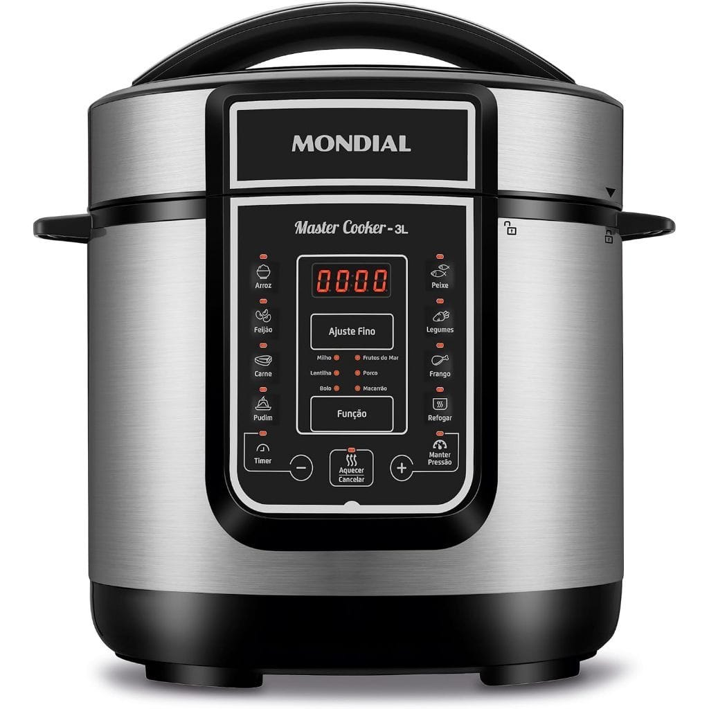 Panela de Pressão Elétrica Mondial Digital Master Cooker