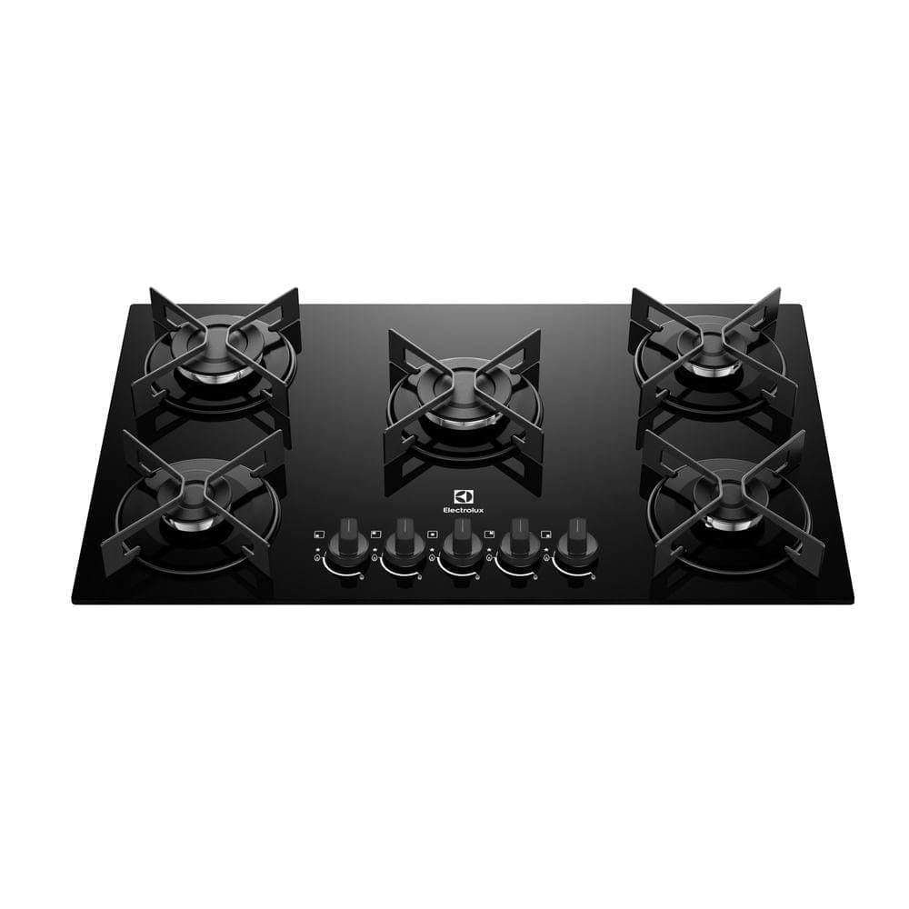 Cooktop 5 Bocas a Gás Electrolux Efficient Mesa de Vidro