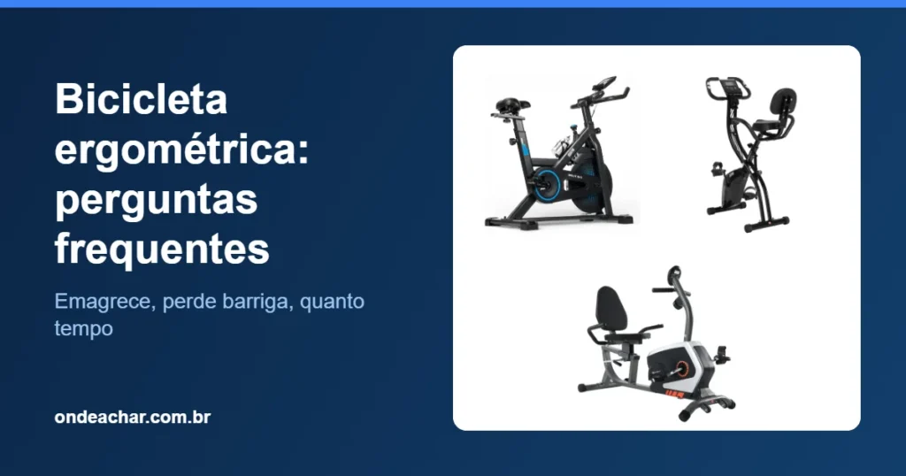 Perguntas frequentes bicicleta ergométrica