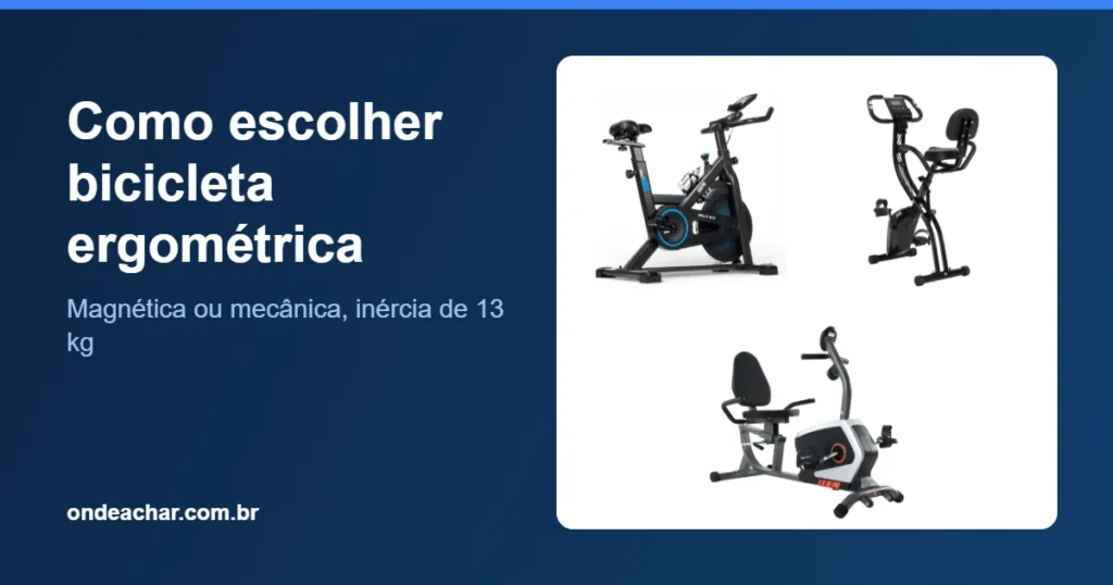 Como escolher bicicleta ergométrica