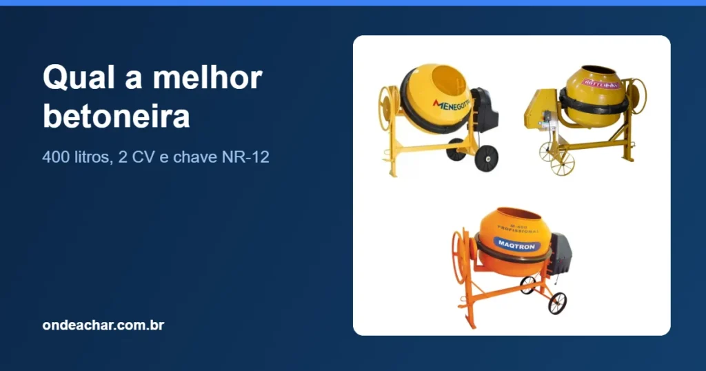 Melhores betoneiras 2026