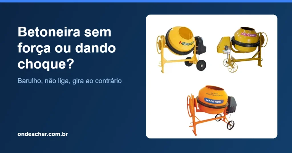 Problemas de betoneira