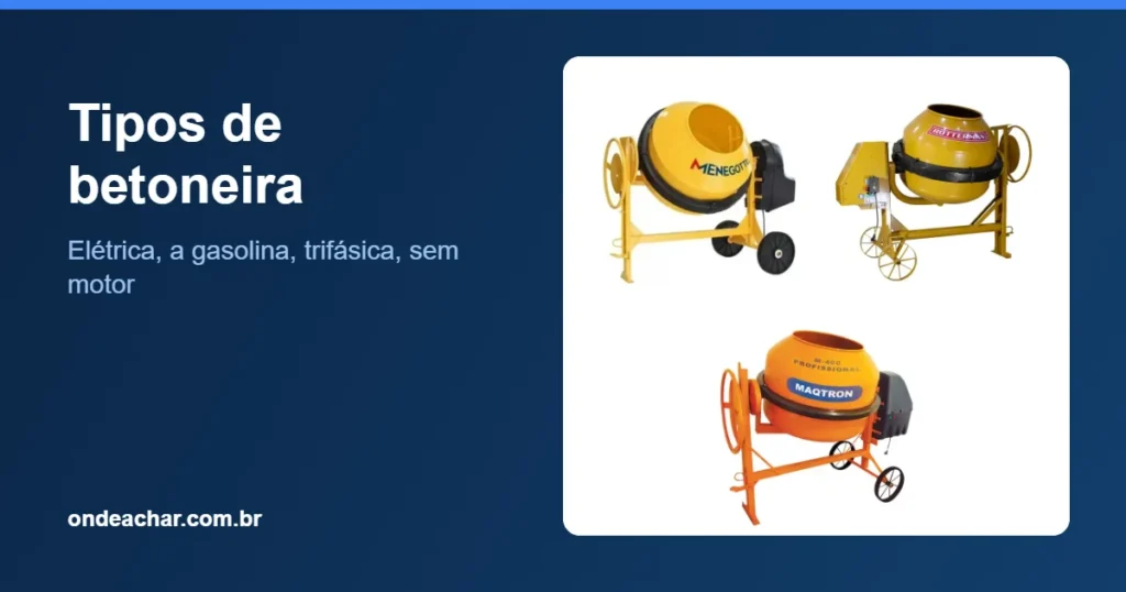 Tipos de betoneira