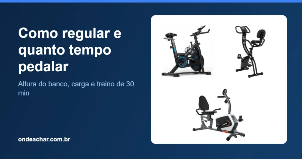 Como usar bicicleta ergométrica