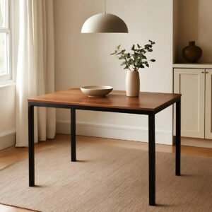 Mesa de Jantar Ciplafe Flex 1,10 m 4 Lugares Preto/Amêndoa