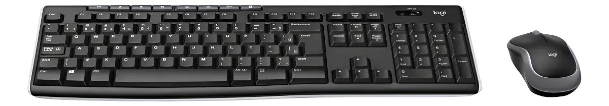 Combo Teclado e Mouse Sem Fio Logitech MK270 ABNT2