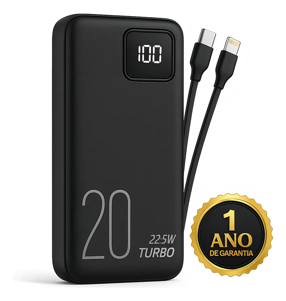 Carregador Portátil Power Bank 20.000 mAh 22,5 W