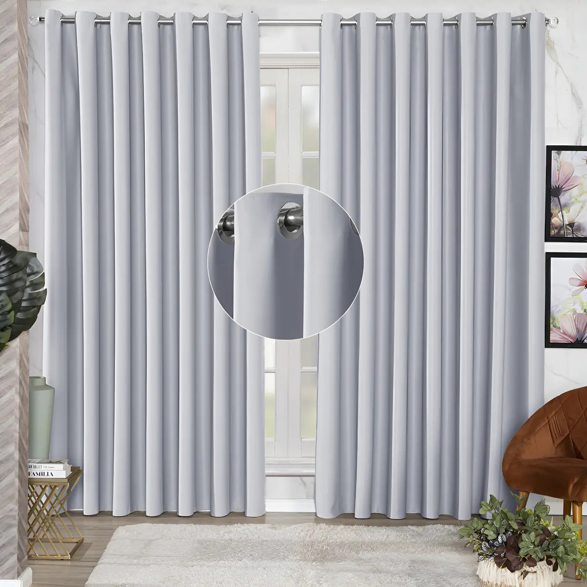 Cortina Blackout de Tecido Grosso 2,80 x 2,30 m