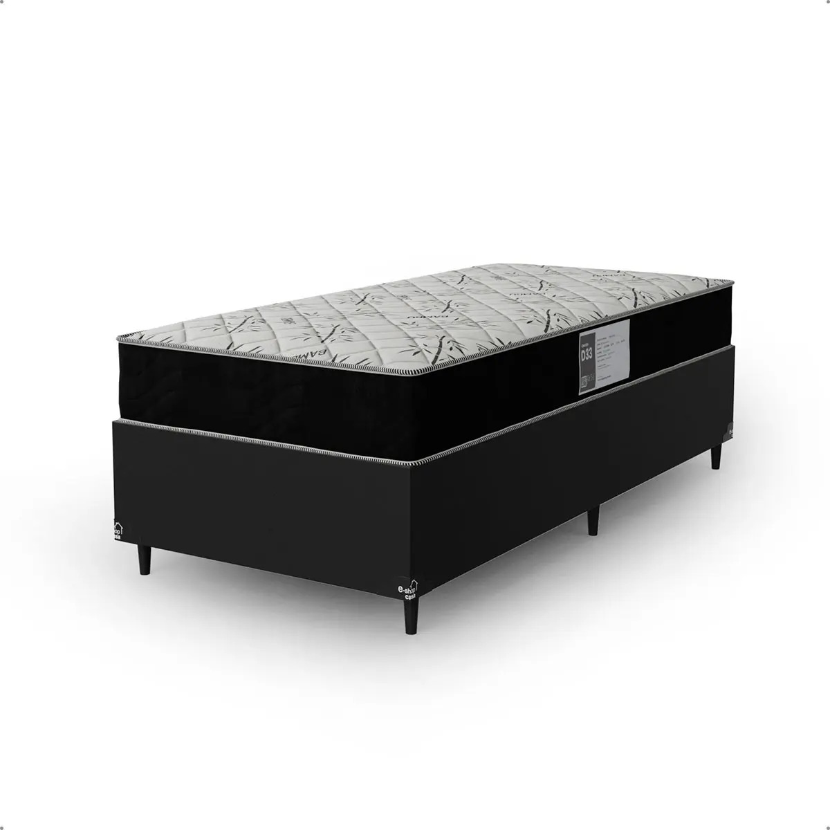 Cama Box Solteiro com Colchão D33 One Face