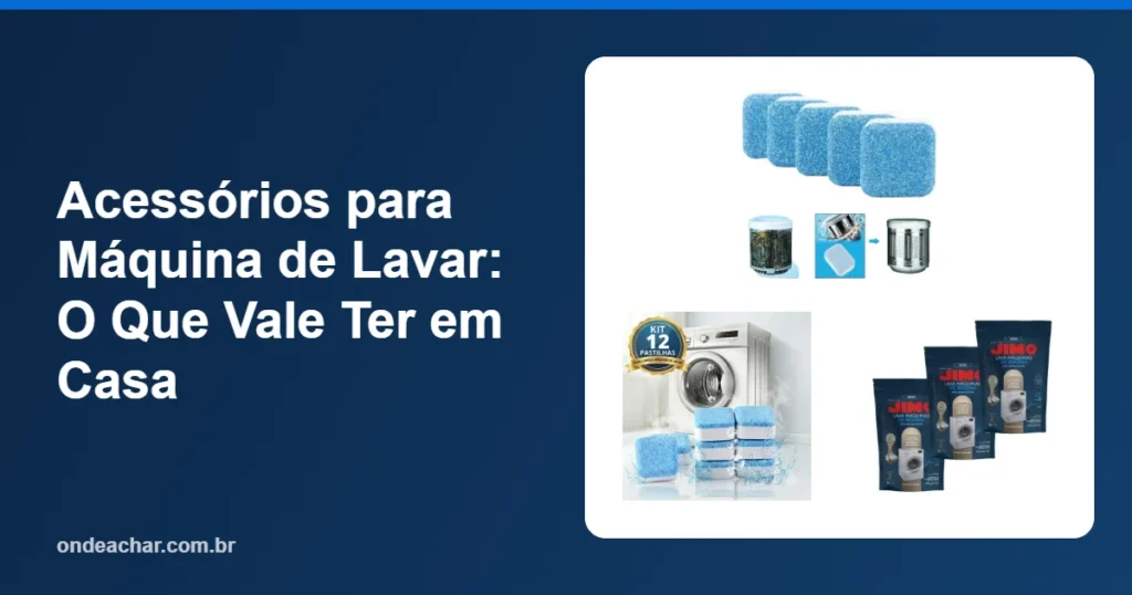 Acessórios para Máquina de Lavar O Que Vale Ter em Casa