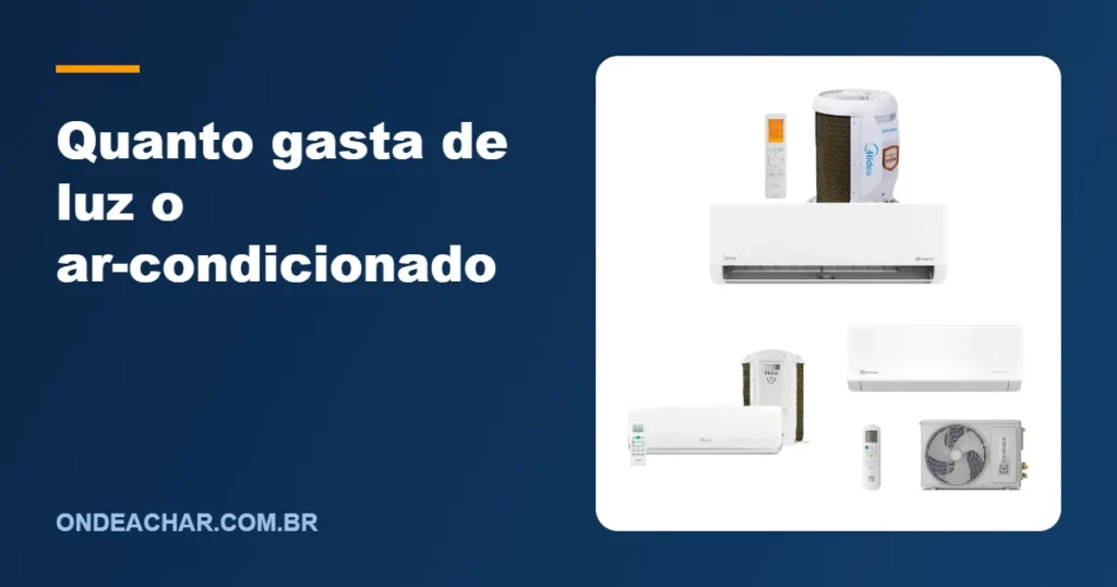 Quanto gasta de luz o ar-condicionado