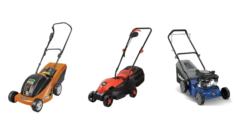 Cortadores de grama Tramontina CE35P, Black+Decker GR1000 e Tekna T430G40R
