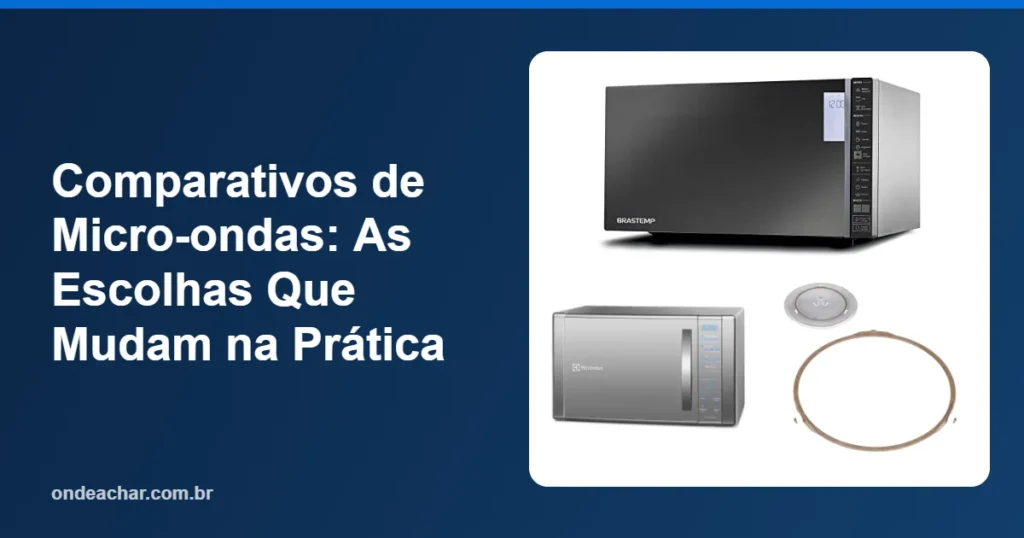 Comparativos de Micro-ondas As Escolhas Que Mudam na Prática