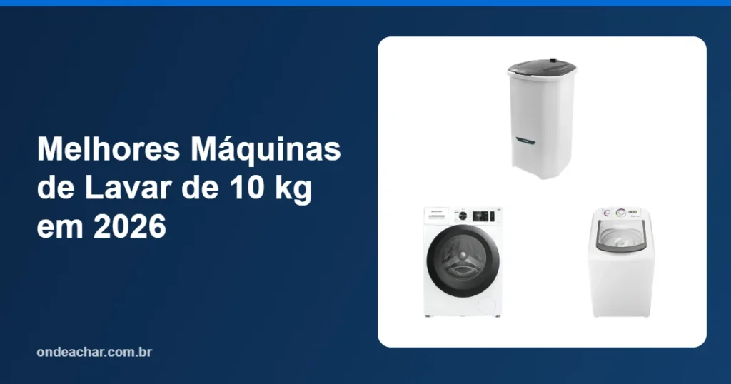 Melhores Máquinas de Lavar de 10 kg em 2026