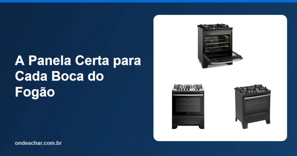 A Panela Certa para Cada Boca do Fogão