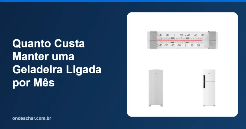 Quanto Custa Manter uma Geladeira Ligada por Mês