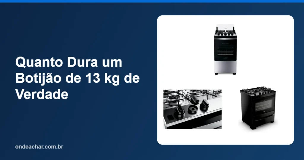 Quanto Dura um Botijão de 13 kg de Verdade