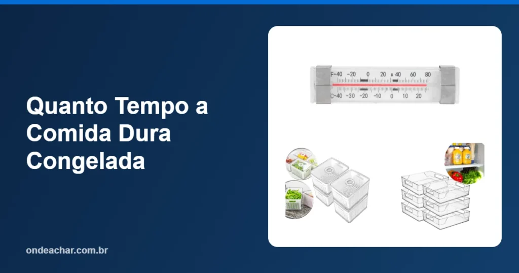 Quanto Tempo a Comida Dura Congelada
