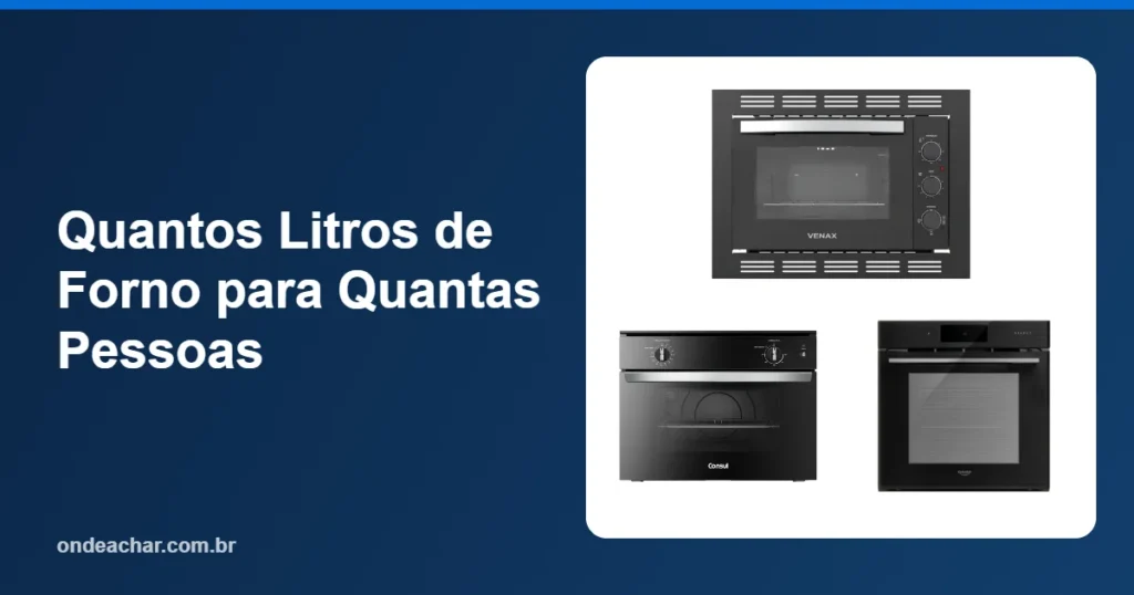 Quantos Litros de Forno para Quantas Pessoas